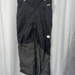 The North Face Boys EZ Grow Insulated Gray Adjustable Ski Snow Pants Sz L 14/16